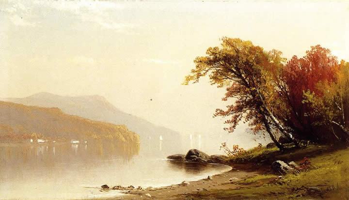 Alfred Thompson Bricher Autumn on the Lake